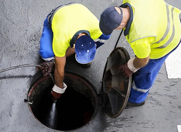 Sewage backup cleanup professionals restoring homes after sewage overflow.